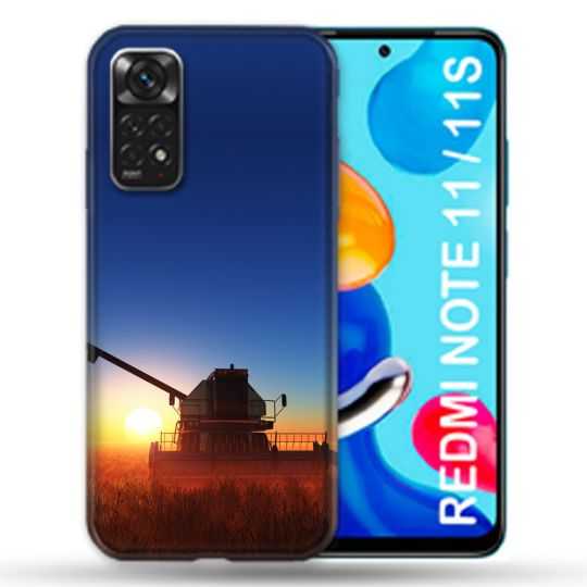 Coque Pour Xiaomi Redmi Note 11 / 11S Agriculture Moissonneuse Soleil