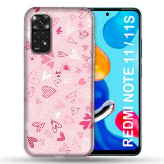 Coque Pour Xiaomi Redmi Note 11 / 11S Amour Ptis Coeurs
