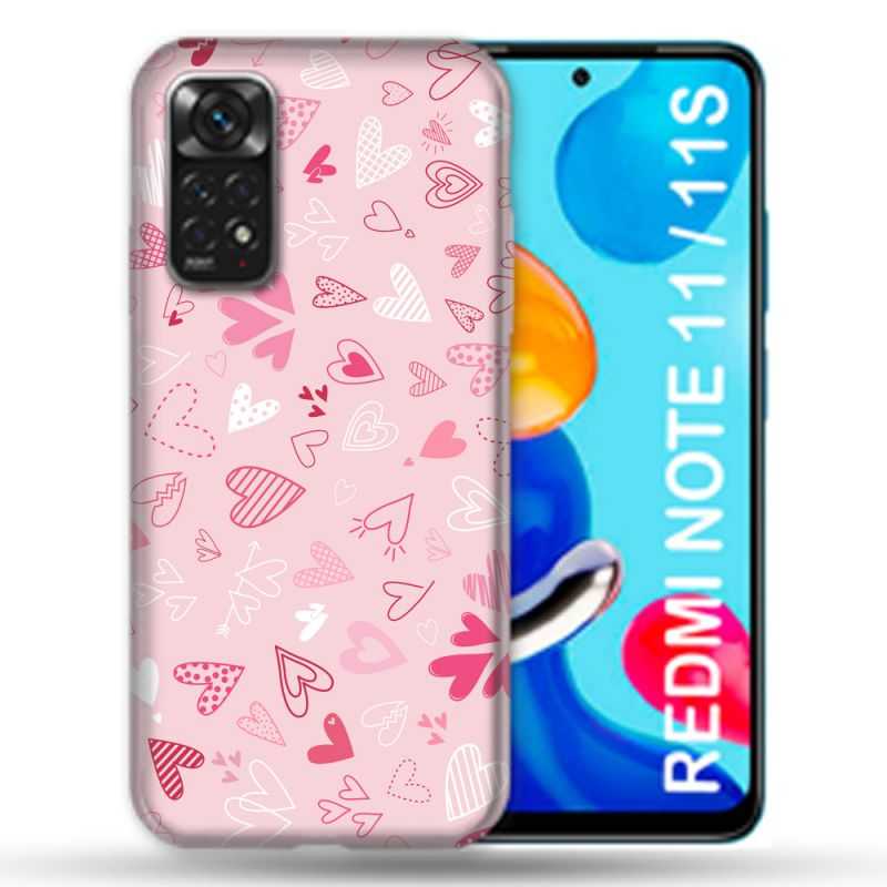Coque Pour Xiaomi Redmi Note 11 / 11S Amour Ptis Coeurs