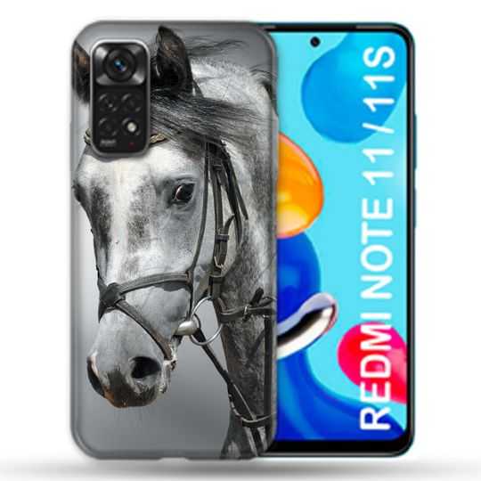 Coque Pour Xiaomi Redmi Note 11 / 11S Animal Cheval Blanc