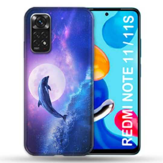 Coque Pour Xiaomi Redmi Note 11 / 11S Animal Dauphin Vague