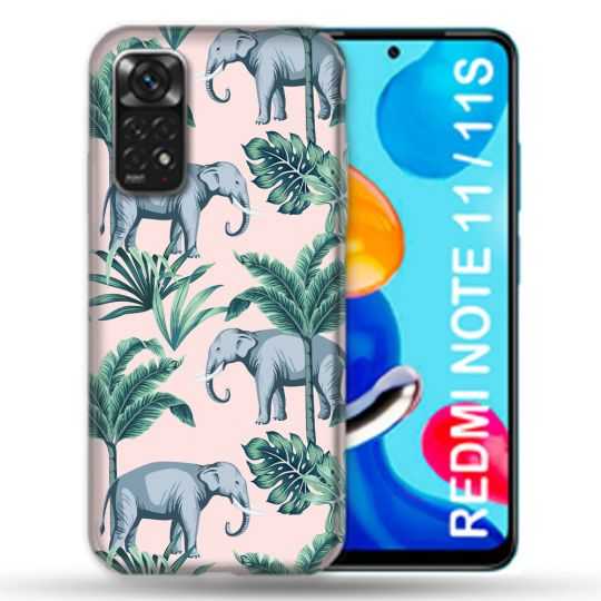 Coque Pour Xiaomi Redmi Note 11 / 11S Animal Elephant Pattern