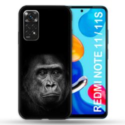 Coque Pour Xiaomi Redmi Note 11 / 11S Animal Gorille Noir