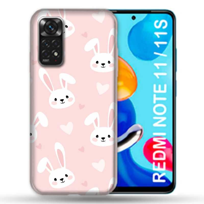 Coque Pour Xiaomi Redmi Note 11 / 11S Animal Lapin Rose