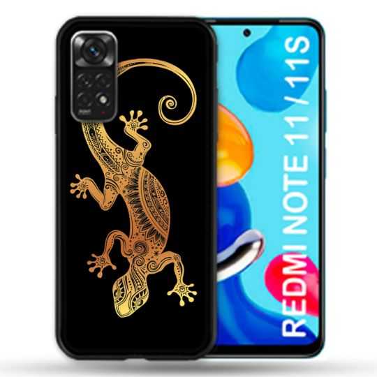 Coque Pour Xiaomi Redmi Note 11 / 11S Animal Lezard Noir