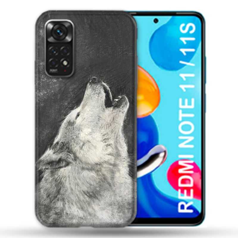 Coque Pour Xiaomi Redmi Note 11 / 11S Animal Loup Hurlement