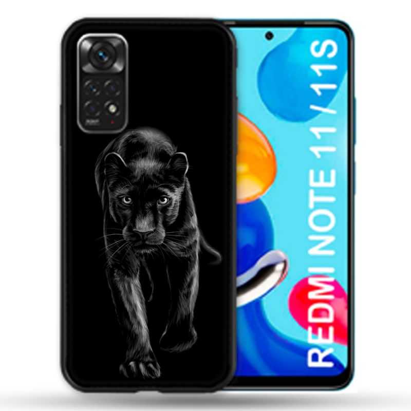 Coque Pour Xiaomi Redmi Note 11 / 11S Animal Panthère Noire