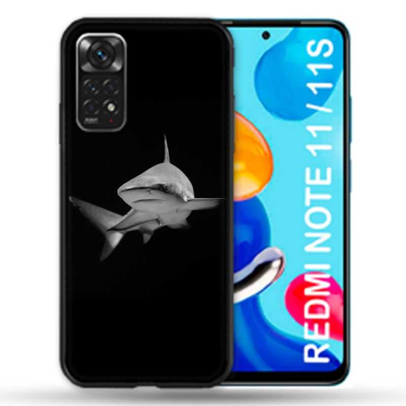 Coque Pour Xiaomi Redmi Note 11 / 11S Animal Requin Sombre