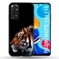Coque Pour Xiaomi Redmi Note 11 / 11S Animal Tigre Noir
