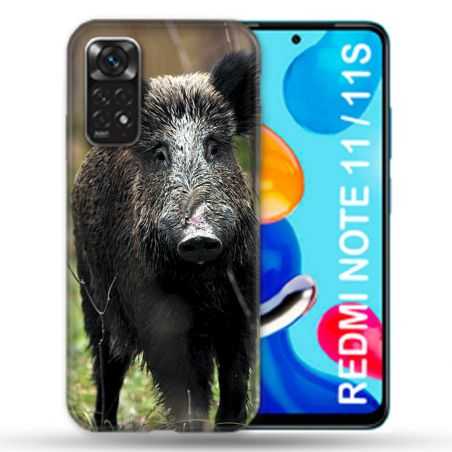 Coque Pour Xiaomi Redmi Note 11 / 11S Chasse Sanglier bois