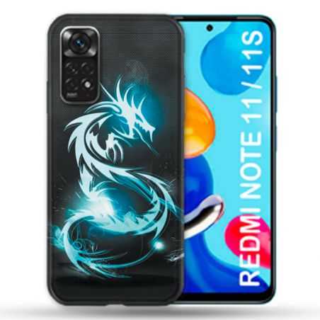 Coque Pour Xiaomi Redmi Note 11 / 11S Fantastique Dragon Bleu