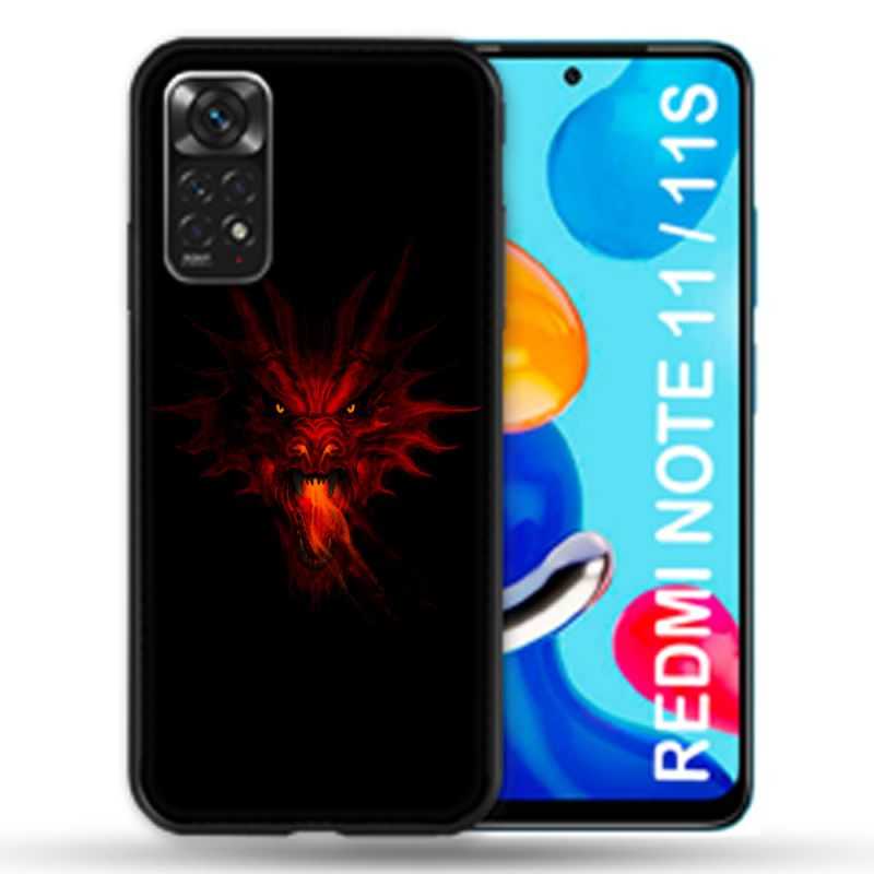 Coque Pour Xiaomi Redmi Note 11 / 11S Fantastique Dragon Feu