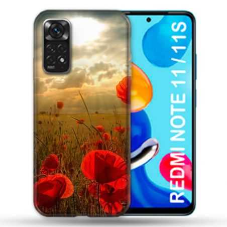Coque Pour Xiaomi Redmi Note 11 / 11S Fleur Coquelicot