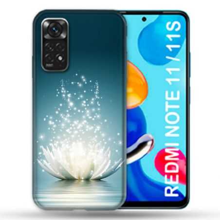 Coque Pour Xiaomi Redmi Note 11 / 11S Fleur Lotus Blanc