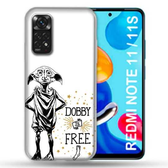 Coque Pour Xiaomi Redmi Note 11 / 11S Harry Potter Dobby Free Blanc