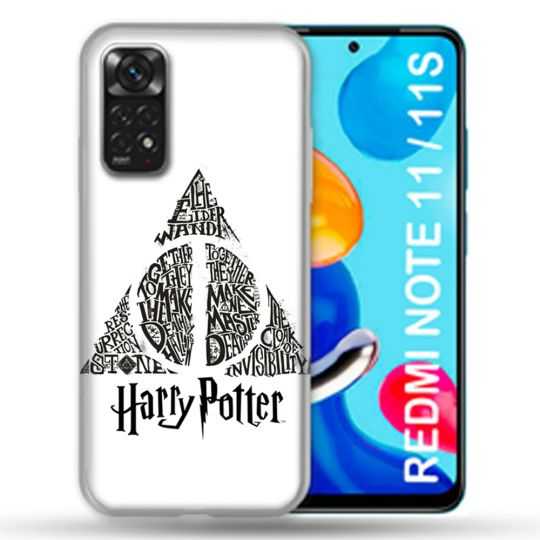 Coque Pour Xiaomi Redmi Note 11 / 11S Harry Potter Hollows triangle Blanc