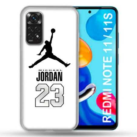 Coque Pour Xiaomi Redmi Note 11 / 11S Jordan 23 Blanc