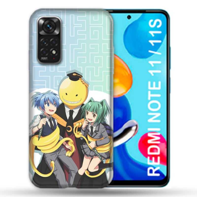 Coque Pour Xiaomi Redmi Note 11 / 11S Manga Assassination Classroom Kuro Trio