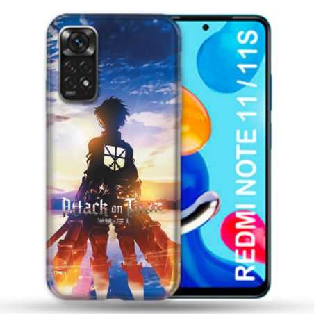 Coque Pour Xiaomi Redmi Note 11 / 11S Manga Attaque Titans Soleil