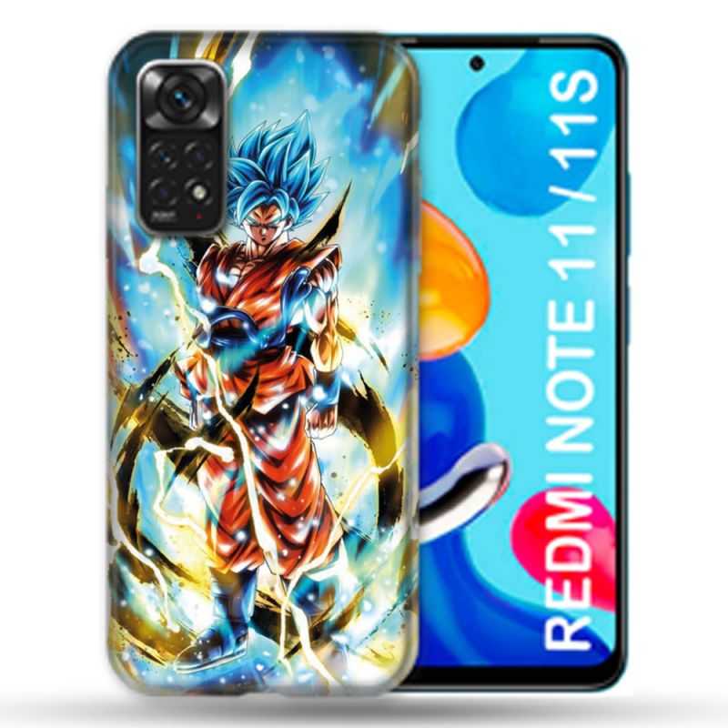 Coque Pour Xiaomi Redmi Note 11 / 11S Manga Dragon Ball Sangoku Blanc