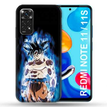 Coque Pour Xiaomi Redmi Note 11 / 11S Manga Dragon Ball Sangoku Noir
