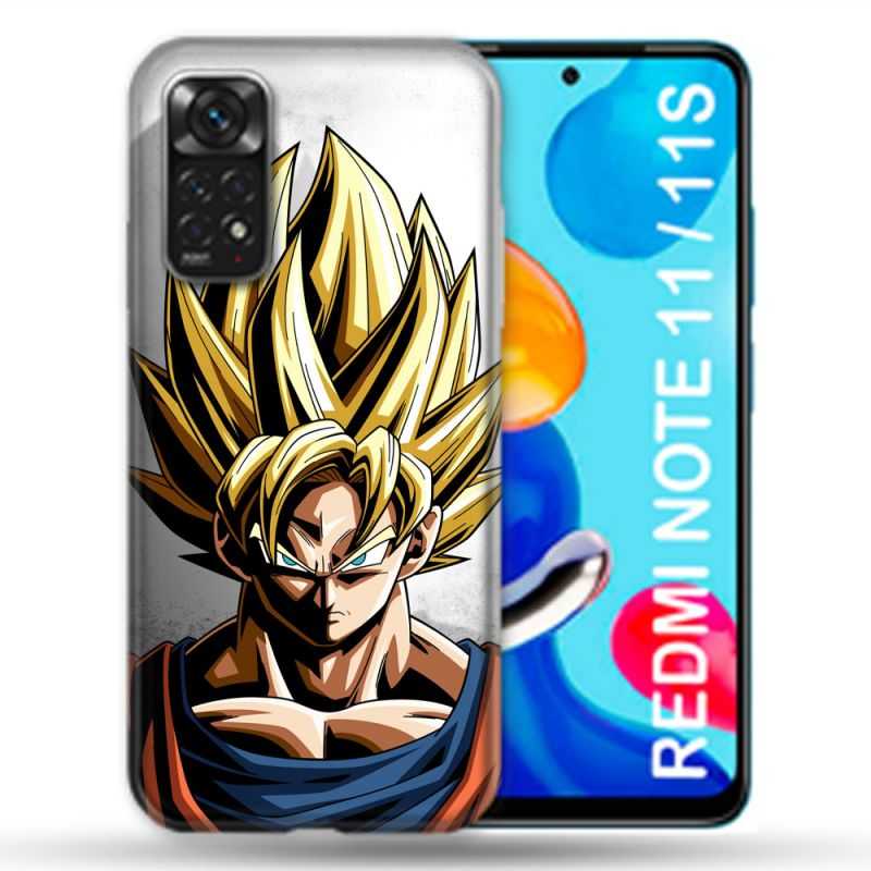 Coque Pour Xiaomi Redmi Note 11 / 11S Manga Dragon Ball Sangoku Portrait