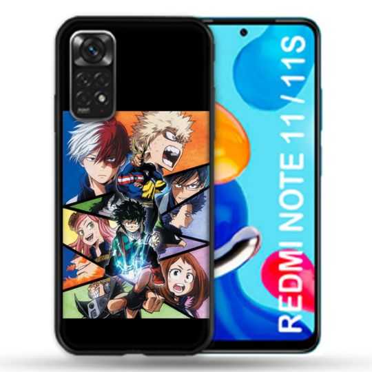 Coque Pour Xiaomi Redmi Note 11 / 11S Manga My Hero Academia Noir