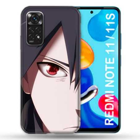 Coque Pour Xiaomi Redmi Note 11 / 11S Manga Naruto Sasuke visage