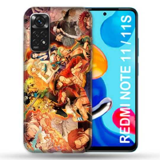 Coque Pour Xiaomi Redmi Note 11 / 11S Manga One Piece Nakama