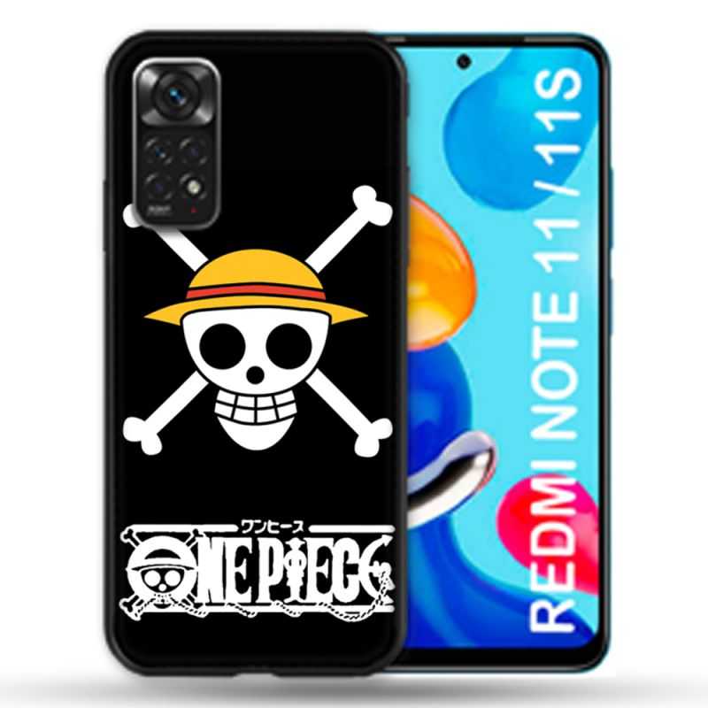 Coque Pour Xiaomi Redmi Note 11 / 11S Manga One Piece Tete de Mort