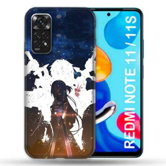Coque Pour Xiaomi Redmi Note 11 / 11S Manga SAO sword Art Online Asuna