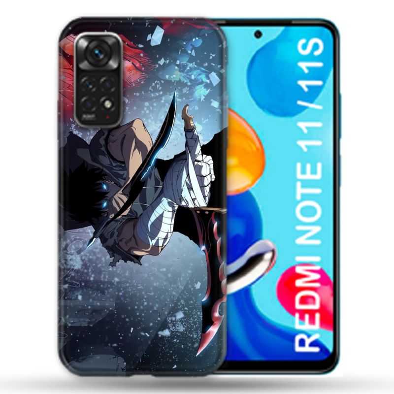 Coque Pour Xiaomi Redmi Note 11 / 11S Manga Solo Leveling Sung Epee