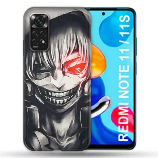 Coque Pour Xiaomi Redmi Note 11 / 11S Manga Tokyo Ghoul Kaneki Noir