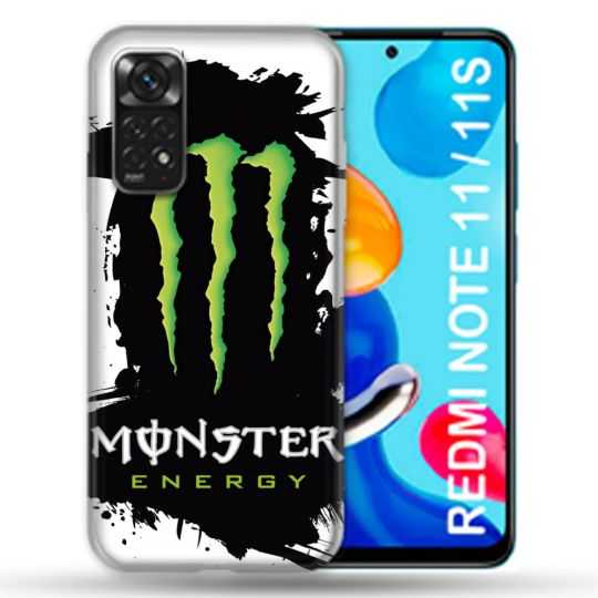 Coque Pour Xiaomi Redmi Note 11 / 11S Monster Energy Tache