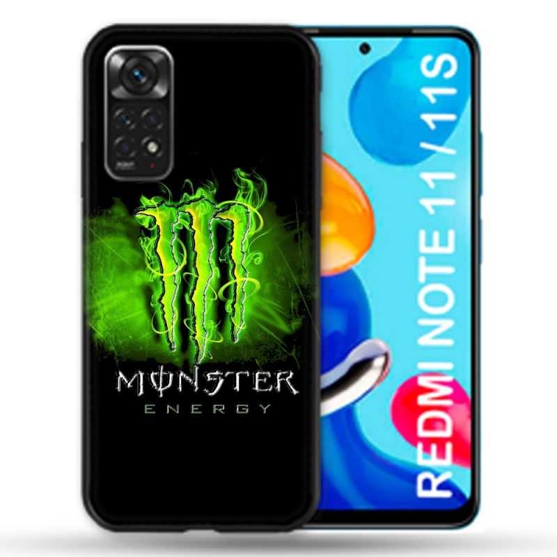 Coque Pour Xiaomi Redmi Note 11 / 11S Monster Energy Vert