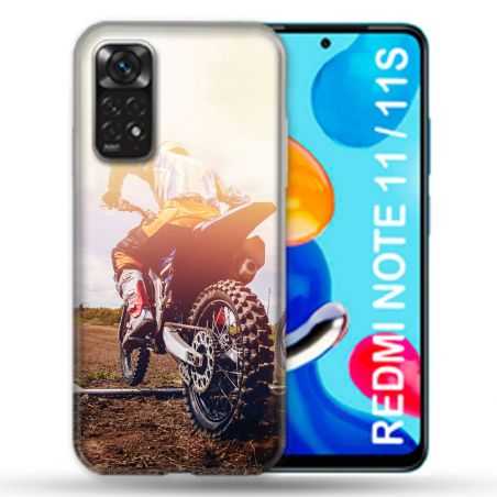 Coque Pour Xiaomi Redmi Note 11 / 11S Moto Cross Soleil