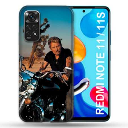 Coque Pour Xiaomi Redmi Note 11 / 11S Musique Johnny Hallyday Moto