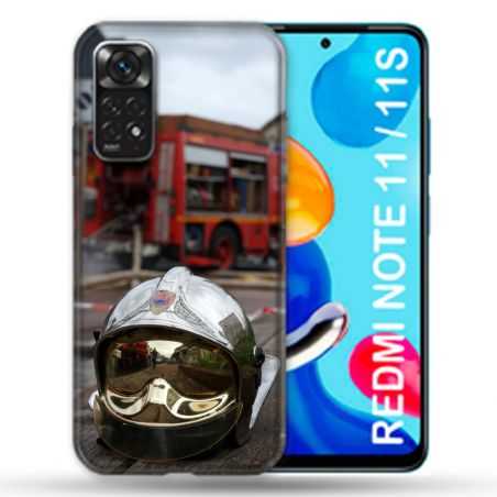 Coque Pour Xiaomi Redmi Note 11 / 11S Pompier Casque Camion