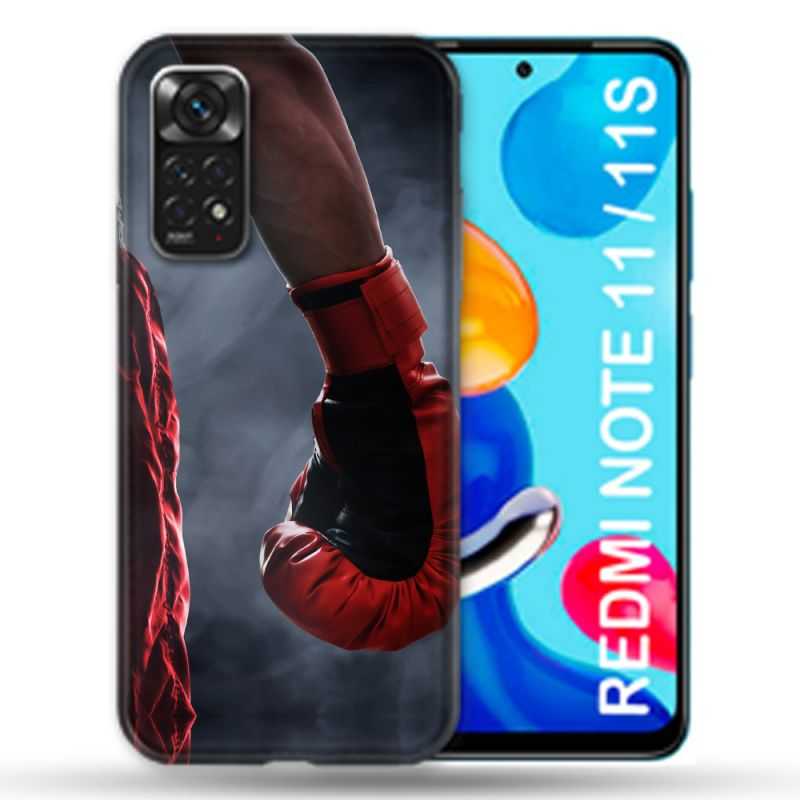 Coque Pour Xiaomi Redmi Note 11 / 11S Sport Boxe Gant Rouge