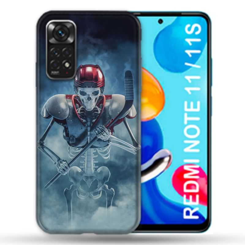Coque Pour Xiaomi Redmi Note 11 / 11S Sport Hockey Squelette