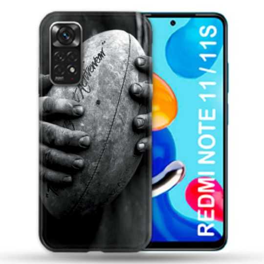 Coque Pour Xiaomi Redmi Note 11 / 11S Sport Rugby Ballon Vintage
