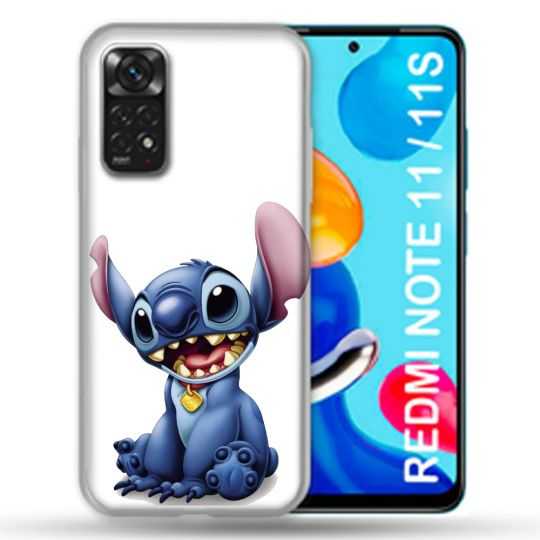 Coque Pour Xiaomi Redmi Note 11 / 11S Stitch Blanc