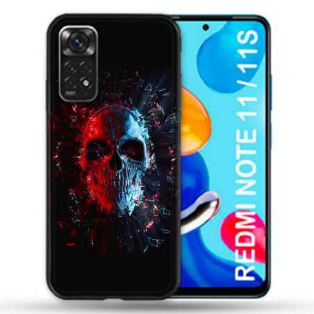Coque Pour Xiaomi Redmi Note 11 / 11S Tete de Mort Deflagration