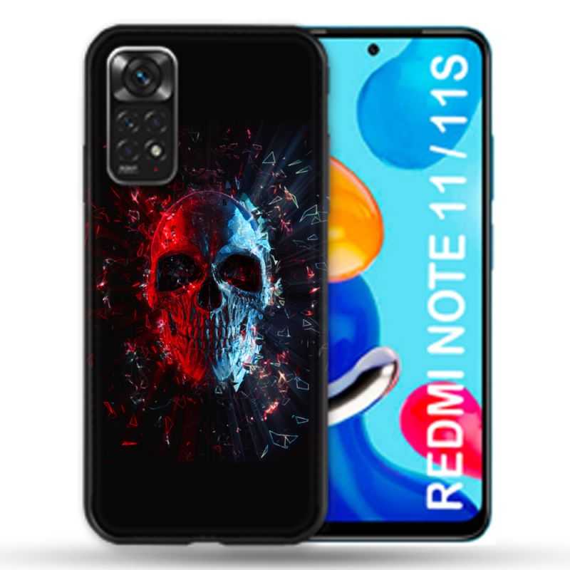 Coque Pour Xiaomi Redmi Note 11 / 11S Tete de Mort Deflagration