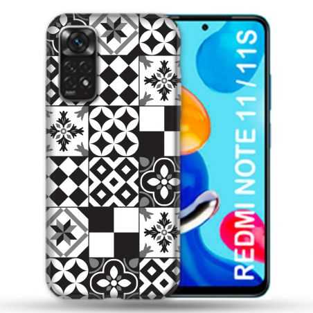 Coque Pour Xiaomi Redmi Note 11 / 11S Texture Carreau Ciment Noir