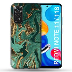 Coque Pour Xiaomi Redmi Note 11 / 11S Texture Marbre Vert