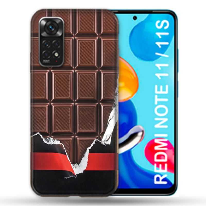 Coque Pour Xiaomi Redmi Note 11 / 11S Texture Trompe Oeil Chocolat