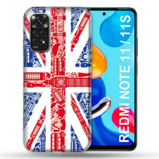 Coque Pour Xiaomi Redmi Note 11 / 11S Voyage Angleterre Blanc