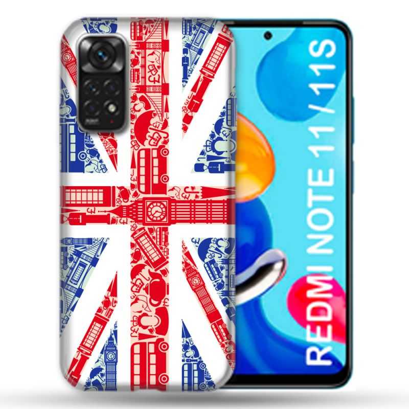 Coque Pour Xiaomi Redmi Note 11 / 11S Voyage Angleterre Blanc