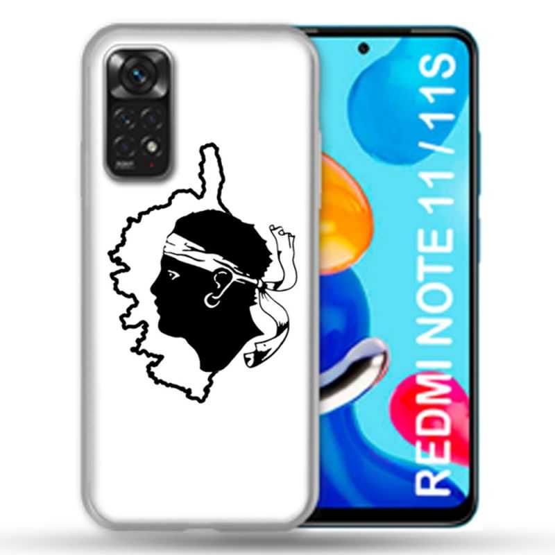 Coque Pour Xiaomi Redmi Note 11 / 11S Voyage Corse Blanc